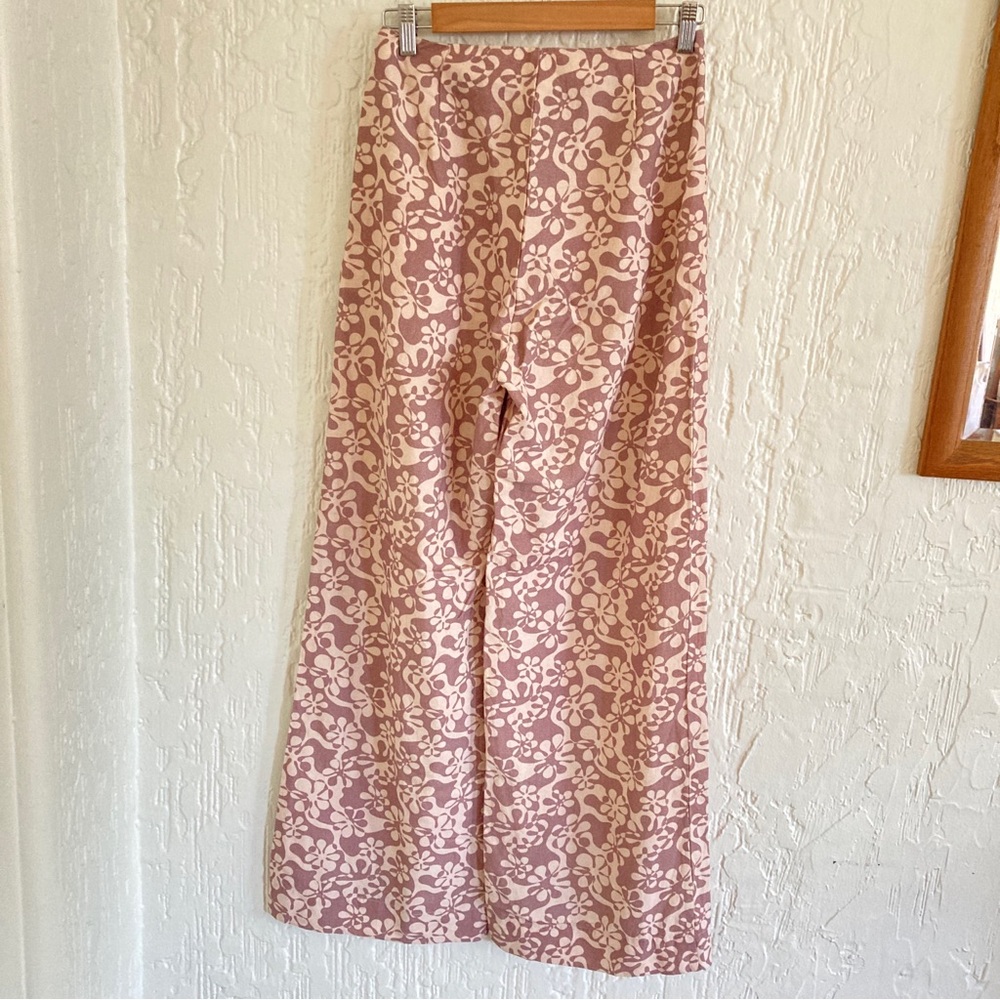 Rhythm Pattern Print Wide Leg Pants Size 4 - Picture 4 of 8